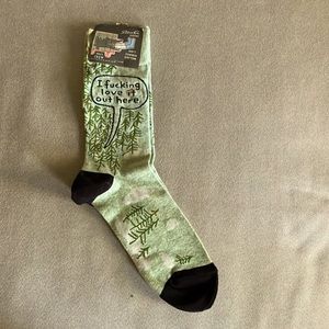 Blue Q Socks ‘I f*cking love it out here’